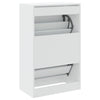Vopese Shoe Cabinet White 60x34x96.5 Engineered Wood, Shoe Storage O5F8