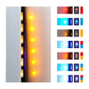 2024 TRUFLAME LED FLAMES 7 COLOUR WHITE GLASS CURVED WALL MOUNTED ELECTRIC FIRE