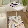 Mobile Over Bed Chair Table Overbed Height Adjustable Laptop Tray Stand PC Desk