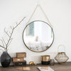 Wall Mounted Bathroom Mirror Cosmetic Makeup Shaving Mirror HD Glass Metal Frame