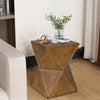 Retro Twist Side Table Industrial Accent Tea Coffee Plant Stand Concrete Effect