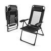 Patio Folding Chairs Set of 2 Outdoor Reclining Chairs Adjustable Outdoor Lounge