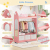 New Kids Wardrobe Clothes Hanging Drawer Toy Storage Shelf Cabinet Open Wardrobe