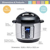 Quest 12-in-1 Pressure Cooker / 6 Litre Electric Multi-Cooker with Recipe Book