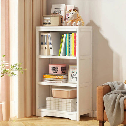 3 Tier Bamboo Wooden Bookcase Shelving Display Storage Shelf Unit Furniture