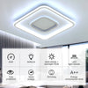LED Modern Chandelier Lamp White Frame RGB Ceiling Light Livingroom Ceiling Bkvs