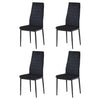 2/4/6x Velvet Dining Chairs Side Chair High Back Padded Seat Dining Room Kitchen