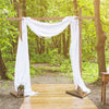 10FT Rustic Sturdy Wood Backdrop Stand Square Wedding Arch Stage Show Farmhouse