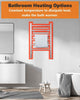 Bathroom Space-saving Heated Towel Warmer and Drying Rack-Silver