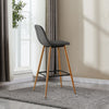 2X Bar Stools Fabric/Faux Leather Pub Chairs Breakfast Kitchen Metal Leg Modern