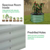 Galvanised Raised Bed Garden Outdoor Elevated Planter Box, Oval/L Shape/Ladder