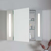 6000K Pure White LED Illuminated Bathroom Mirror Cabinet with 240V Shaver Socket