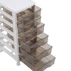 3-6Tier Plastic Chest of Drawers Bedside Cabinet Home Tidy Storage Shelving Unit