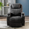 Electric 8 Point Massage Fabric Riser & Recliner Chair Heated Sofa Armchair Grey