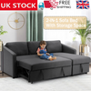 Big Sale Modern 3 Seater Corner Sofa Bed w/Storage Couch Settee Sofabed L Shaped