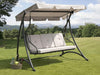 Florian 3 Seat Swing Hammock Charcoal & Light Grey Fast Free Delivery