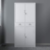Filing Cabinet Steel Lockable Storage Cupboard Shelves Drawers Office Grey