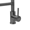 Modern Mono Pull Out Twin Kitchen Mixer Tap Dual Spout Spray Single Lever Grey