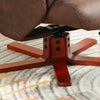Recliner Chair with Footstool & Adjustable Backrest Upholstered Armchair, Brown