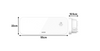 MYLEK Overdoor Air Curtain Heater Fan 2000W - White 15-2-591