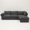 Luxury 2, 3 Seater Linen Fabric Couch Sofa Corner Chaise Settee Living Room Set