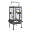 Large Bird Cage Parrot Cage Open Top Rolling Wheels for Canary Budgie Parakeet