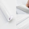 10M*61cm GLOSS WHITE VINYL KITCHEN FURNITURE STICKER COVERING FILM SELF ADHESIVE
