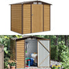 Garden Outdoor Metal Shed Steel Frame Storage Bike Tool Sheds with Lockable Door