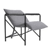 Modern Armchair Lazy Sofa Linen Fabric Chair Garden Outdoor Leisure Relax Lounge