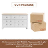 Chest of Drawers with 7 Drawers Wooden Frame for Bedroom, Living Room, Hallway