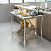 2/3/4/5/6 FT Stainless Steel Table Commercial Catering Work Prep Kitchen Bench