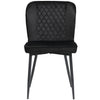 Dining Chairs Set of 2 Soft Chairs and Backrest Kitchen Chairs with Metal Legs
