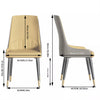 Dining Chairs 2/4Pcs Modern Leather High Back Sturdy Metal Legs Home Office Cafe