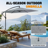 3m Garden Parasol Sun Shade Patio Banana Hanging Set Umbrella Cantilever