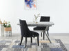 Velvet Dining Chair with Door Knocker Ring Windsor Dressing Room Chair 1/2/4/6
