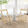 Set of 2 Dining Chairs Foldable Kitchen Chair Portable Wood Kitchen Chair