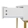 Dressing Table Makeup Desk with LED Light Mirror 2 Drawers Bedroom Vanity Desk