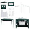 4x3m Heavy Duty Marquee Gazebo Waterproof Outdoor Garden Canopy Party Tent Green