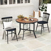 Portable Dining Table Semi Circle Catering Table-Brown