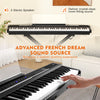 Mustar 88 Semi Weighted Keys Digital Piano Portable Keyboard Pedal Stand MIDI