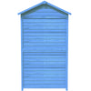GARDEN SHED WOODEN OUTDOOR TOOL STORAGE SHED,COMPACT UTILITY SENTRY UNIT BLUE