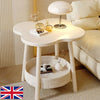 Flower Shape Bedside Table Small Side Table Shelf Bedroom Storage Furniture UK