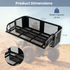 ATV Rear Drop Basket Universal Cargo Basket Heavy-Duty Metal Luggage Cargo Rack