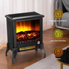 Electric Fireplace Fire with Wood Flame Heater Stove Log Burner Fan Heat 2KW Zfo