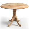 GAINOOM Rustic Dining Table Wooden Dining Table 4-Person Round Table