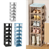 Stackable Shoe Rack Plastic Compact Hallway 4/5/6/7Tier Shoe Storage Shelf Stand