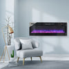 40inch Electric Fireplace Wall-mounted Meida Wall LED Fire Insert Log with Vent