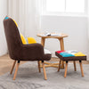 HIGH WING BACK FIRESIDE MODERN FABRIC RECLINER ARMCHAIR SINGLE SOFA LOUNGE CHAIR