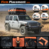 Heavy-Duty 130 x 91 x 17 cm Cargo Basket Roof Rack Cargo Carrier-Black