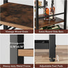 Tribesigns 20 Bottle Wine Bakers Rack, 9 Tier Freestanding Wine Rack,Brown